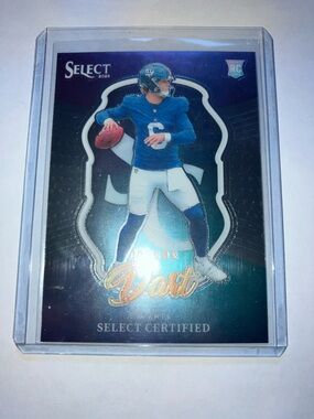 2020 Select Certified Jaxson Dart New York Giants Rookie Card RC